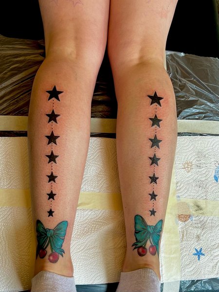 Star Calf Tattoo