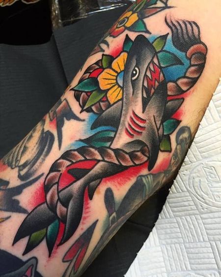 Tradional Shark Tattoos