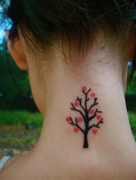 Tree Neck Tattoo
