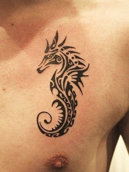 Tribal Seahorse Tattoo