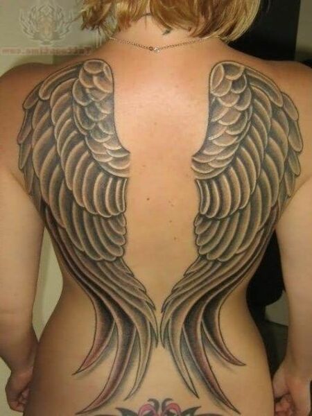 Angel Wings Back Tattoos