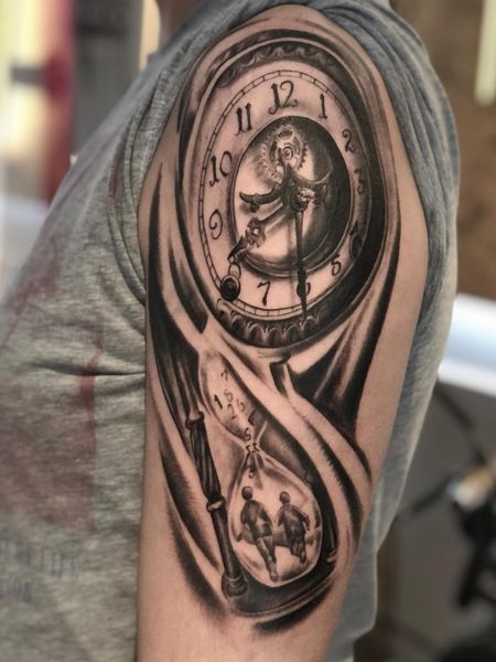 Arm Clock Tattoo