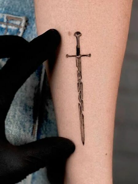 Broken Sword Tattoo