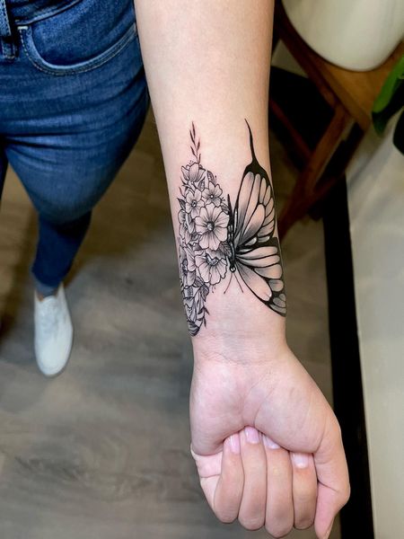 Butterfly Wrist Tattoo