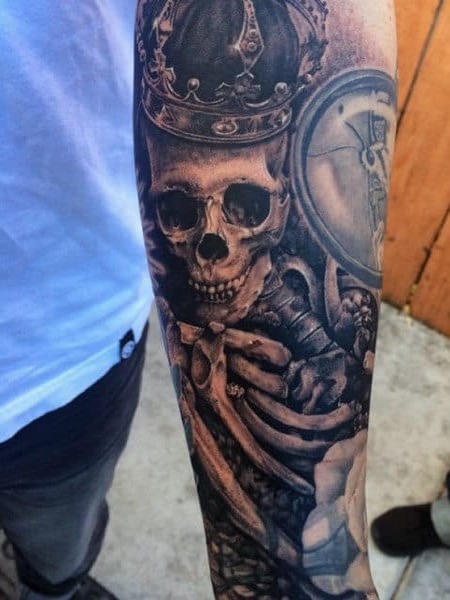 Death Skeleton Skull Tattoo