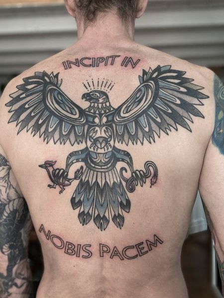 Eagle Back Tattoo 1