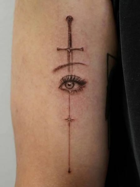 Eye Sword Tattoo