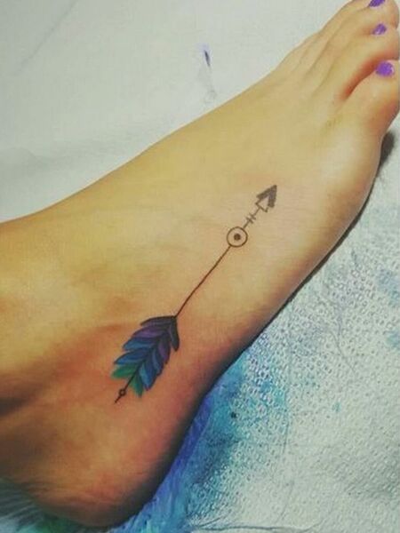 Foot Arrow Tattoo