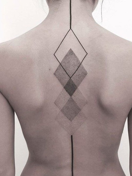 Geometric Back Tattoos