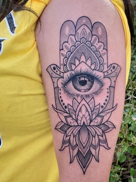 Hamsa Eye Tattoo