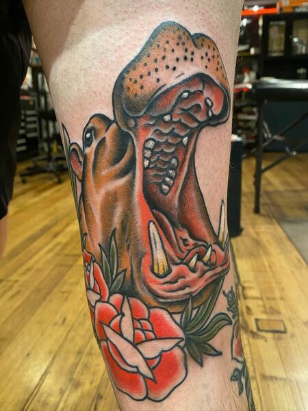 Hippopotamus Tattoo