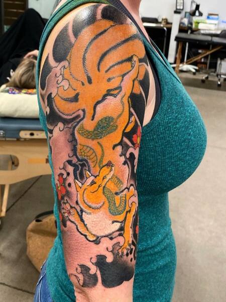 Japanese Half Sleeve Tattoo