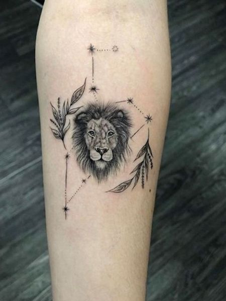 Leo Zodiac Tattoo