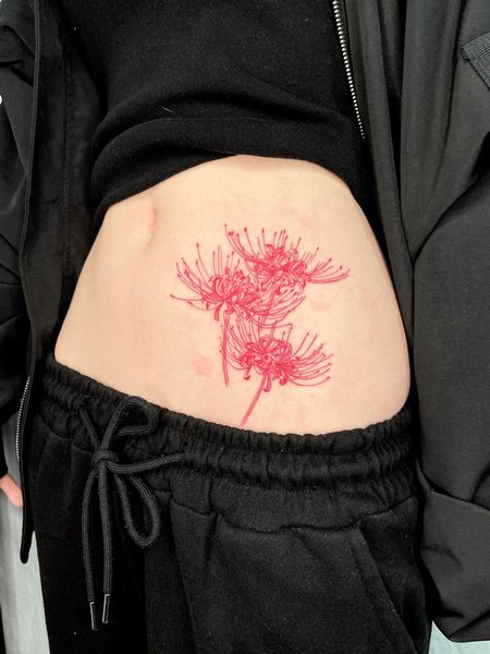 Lily Belly Tattoo