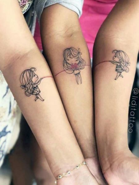Matching Sister Love Tattoo