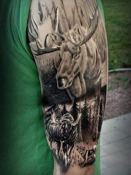 Moose Tattoo
