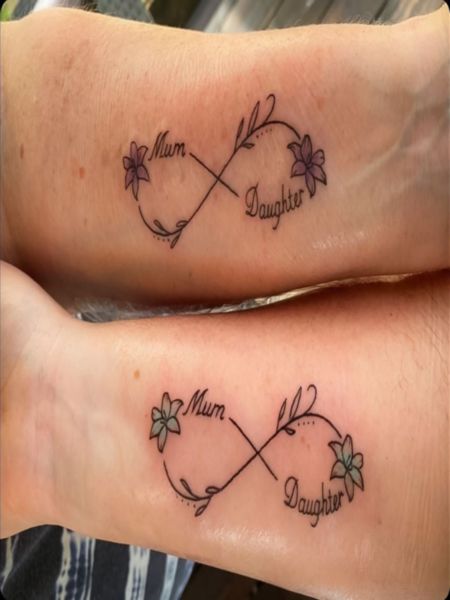 Mother Daughter infinity Tattoo