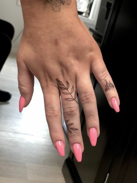 Pretty Finger Tattoo