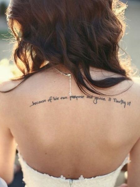 Quote Back Tattoos