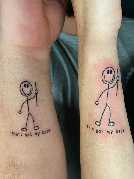 Sibling Line Tattoos