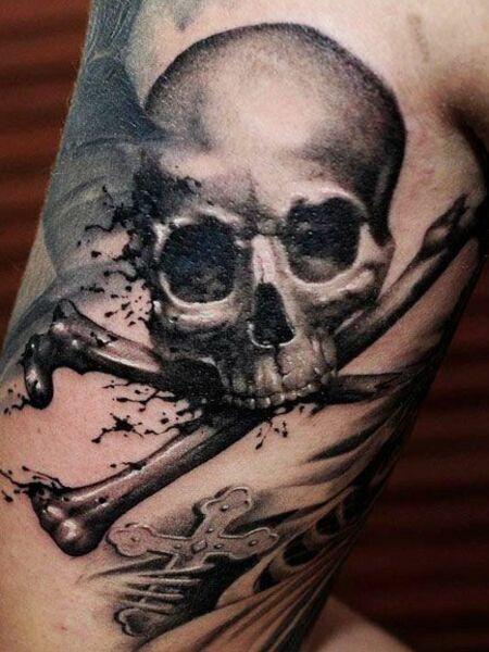 Skull And Bones Tattoo