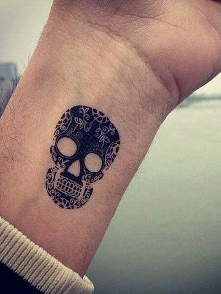 Skull Wrist Tattoo