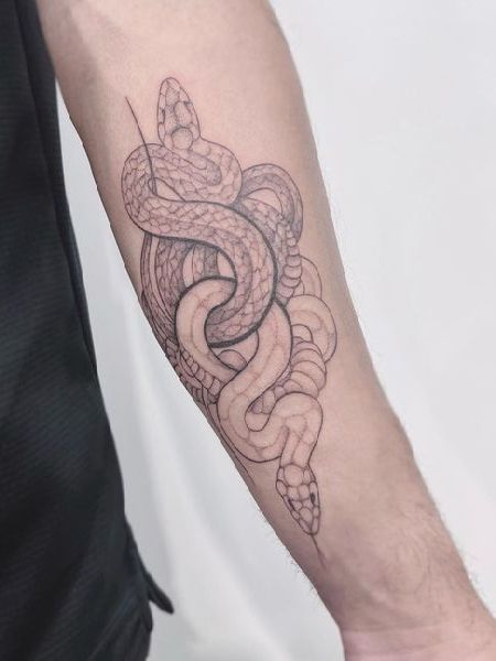 Snake Forearm Tattoo 1