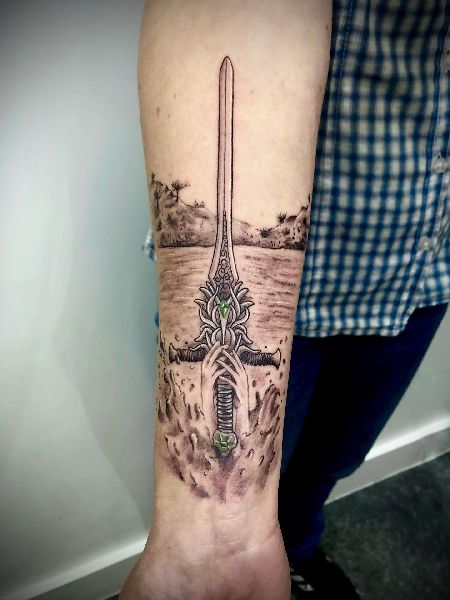 Sword Forearm Tattoo