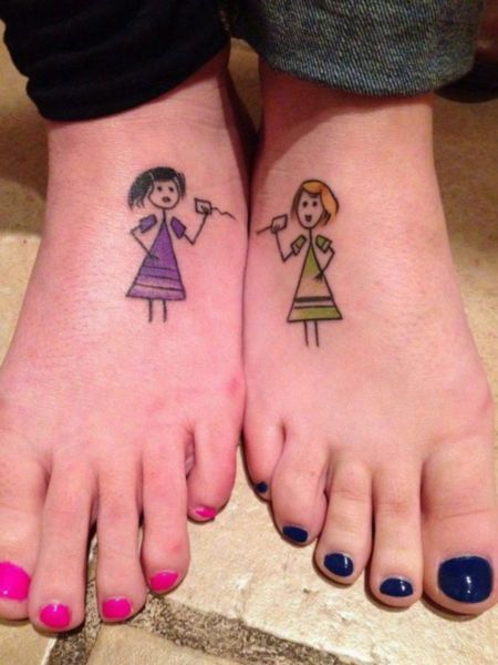 Tattoos For Twins Sisters