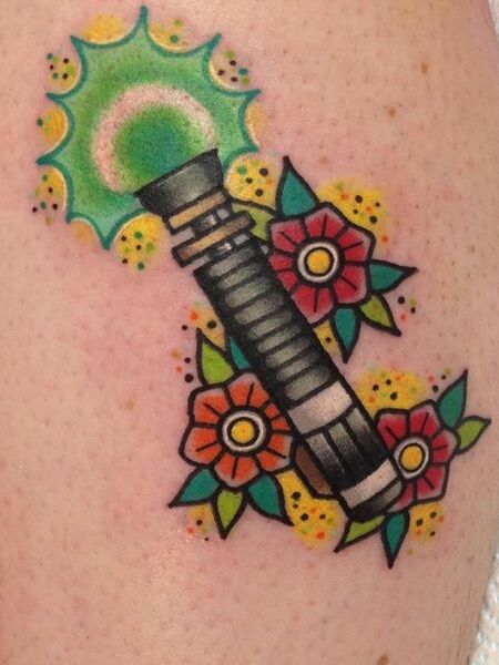 The Green Lightsaber Tattoo