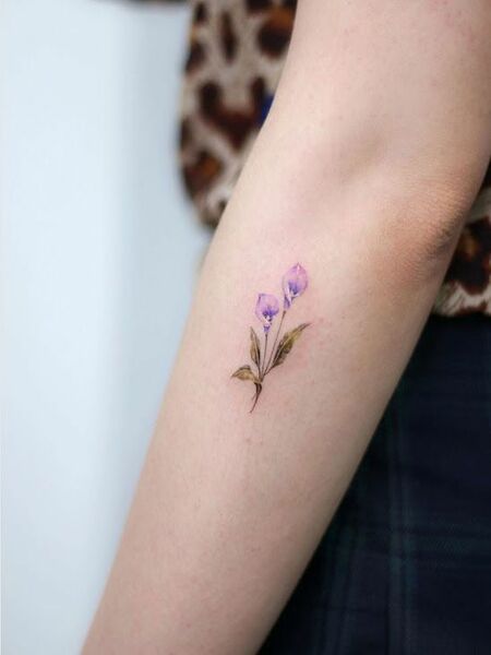Tiny Lily Tattoo