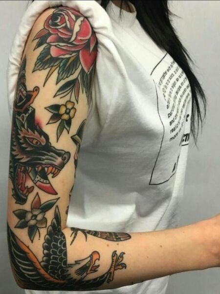Traditional Sleeve Tattoos