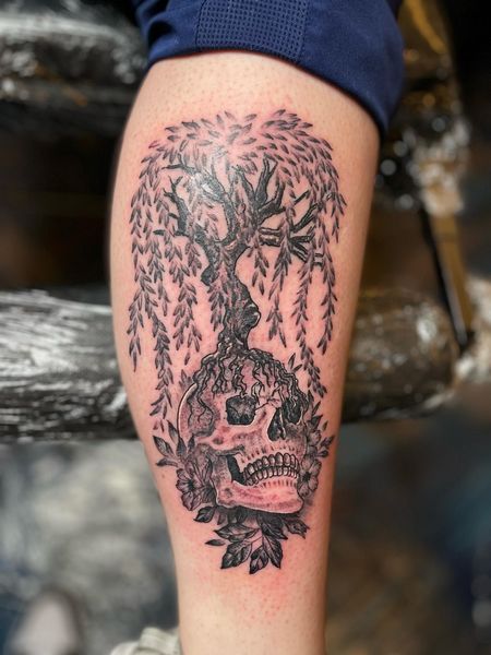 Tree Leg Tattoo