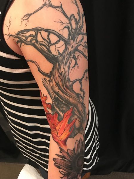 Tree Sleeve Tattoo
