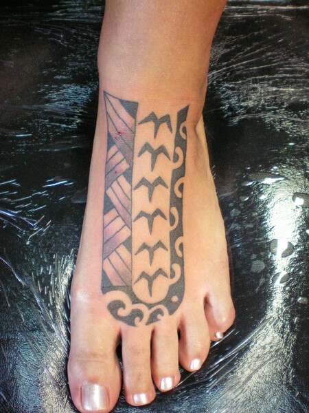 Tribal Foot Tattoo