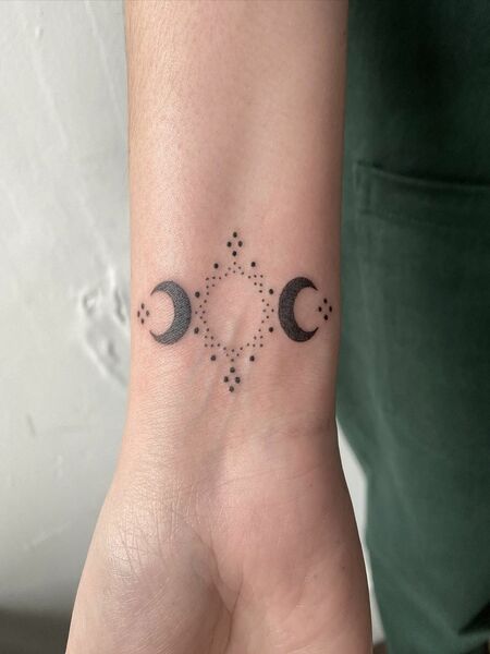 Triple Moon Tattoo