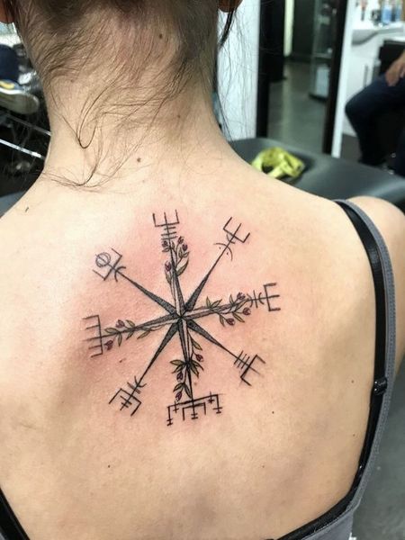 Vegvisir Viking Compass Tattoo