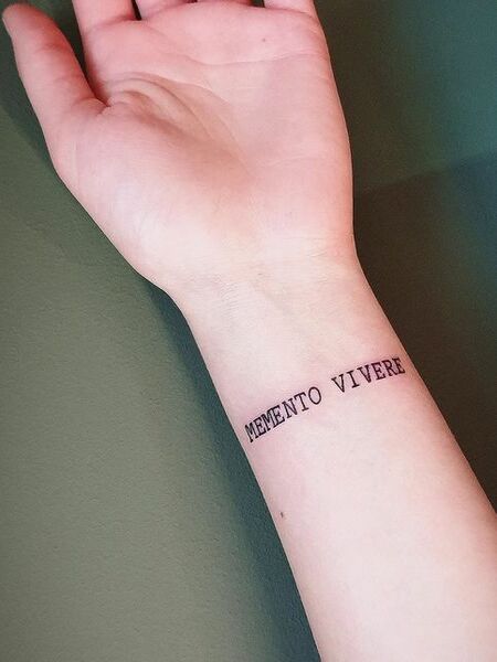 Wrist Quote Tattoo