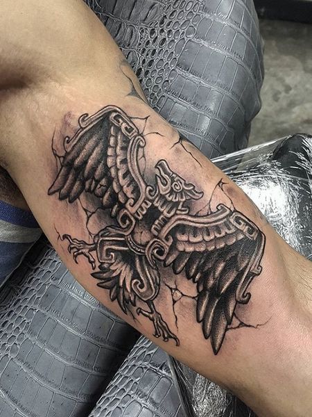 aztec eagle tattoo