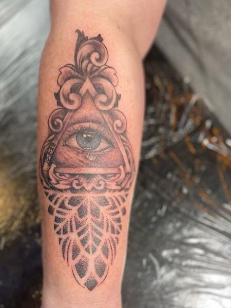 Aztec All Seeing Eye Tattoo