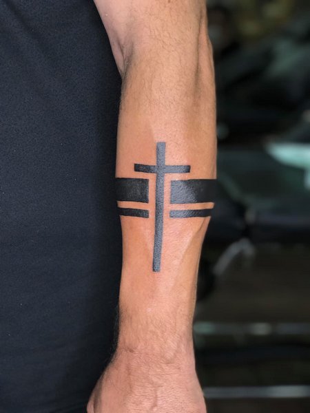 Cross Armband Tattoo