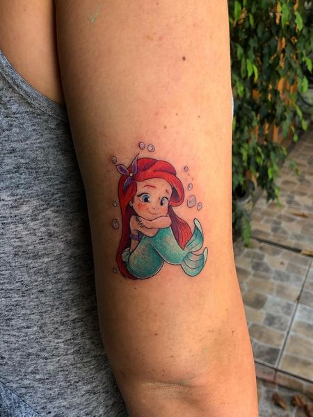 Cute mermaid tattoo