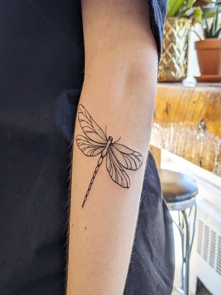 Dragonfly Tattoo Black And White
