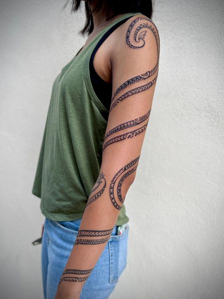 Feminine Tribal Tattoo