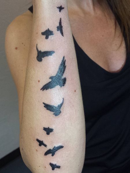 Flock of Birds Tattoo
