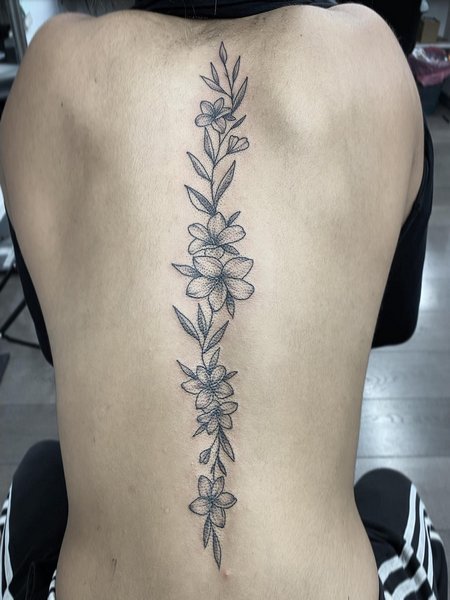 Floral Vine Tattoo