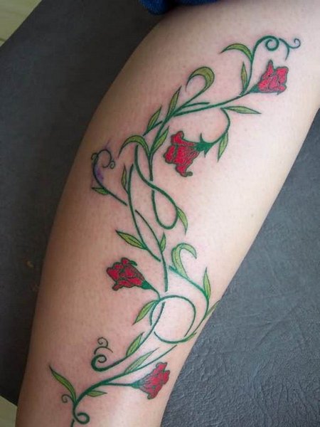 Flower Vine Tattoo