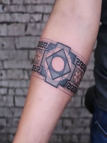 Geometric Armband Tattoo