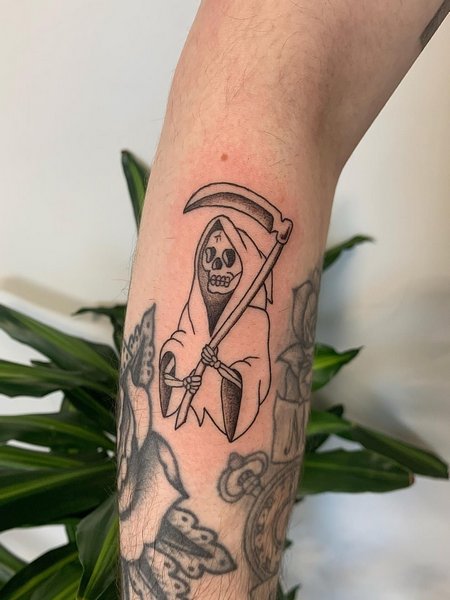 Grim Reaper Tattoo Drawings