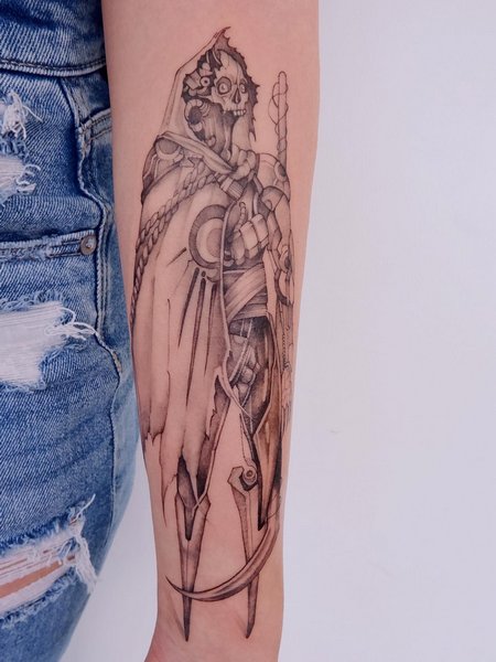 Grim Reaper Tattoo For Women